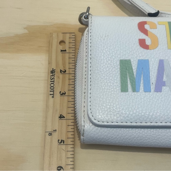 STEVE MADDEN WHITE BLAURIE CROSS BODY PURSE - Picture 12 of 12